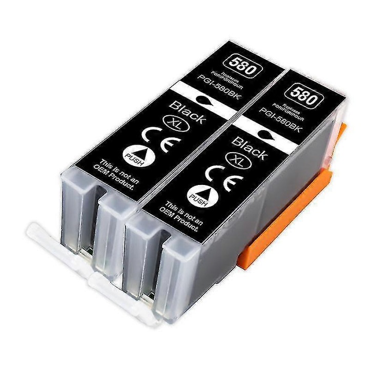 Cartuse imprimanta inkjet, set 2 bucati, PGBK negru, cyan, magenta, galben, pentru Canon PGI 580 CLI 581