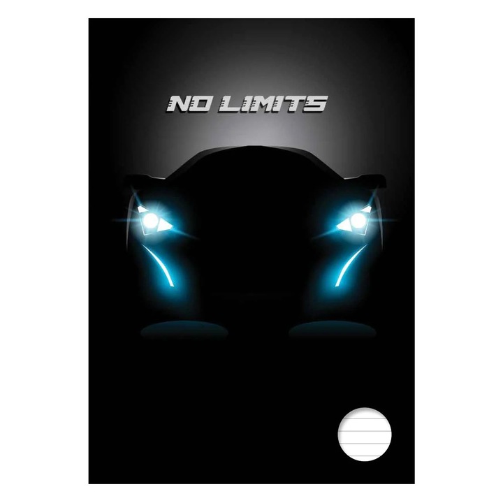 Студентски бележник А4 с черна корица и кола "Без ограничения" - 60 листа