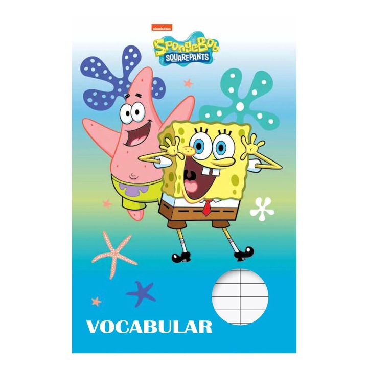 Szótárfüzet Szivacs Bob mintás borítóval - 24 lap