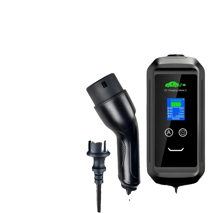 Incarcator portabil pentru vehicule electrice, WiFi, cablu 5M, Tip 2, 3.6KW, 11x34cm