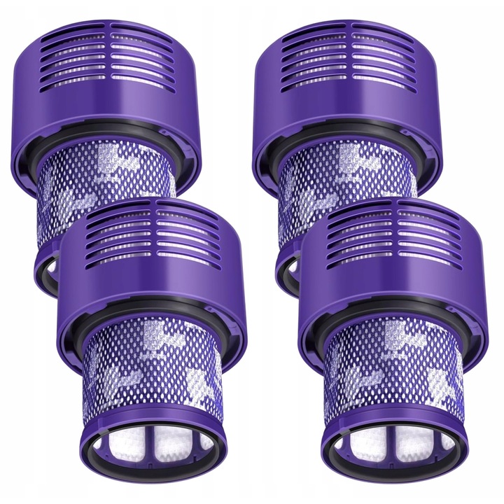 Set 4 Filtre Lavabile, AreoSe, pentru Dyson Cyclone V10 SV12 Animal Absolute, filtrare superioara a aerului, montaj precis, durabilitate extinsa si eficienta maxima
