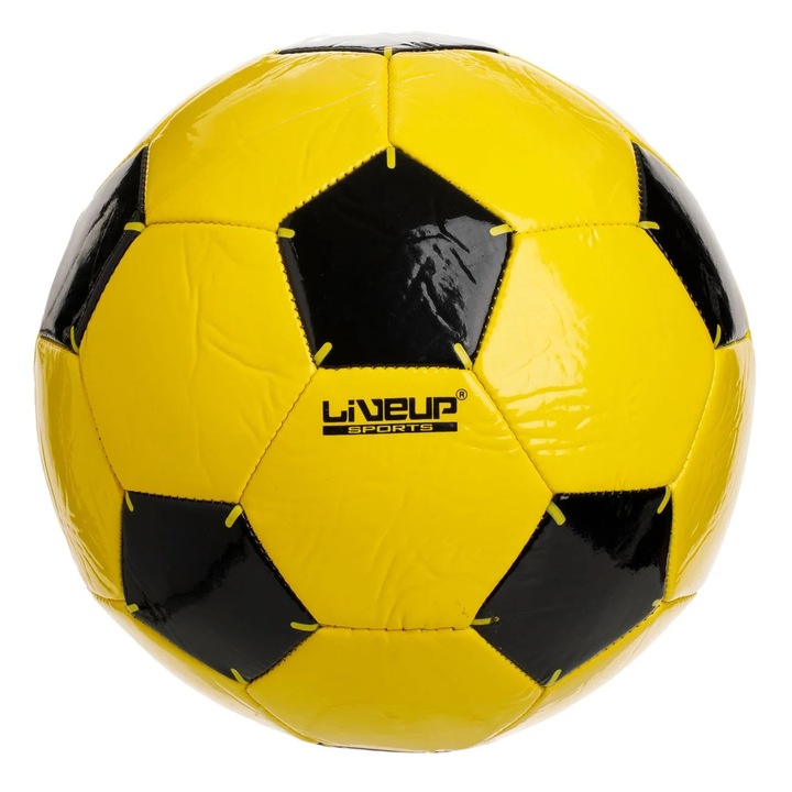 Minge de Fotbal Neagra Galbena Nr. 5