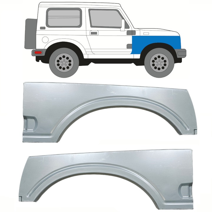 Panou De Reparatie Aripa Fata Pentru Suzuki Samurai 1981- / Stanga+Dreapta / Set
