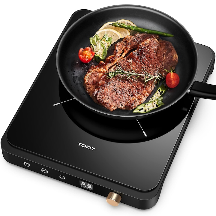 Plită incorporabilă Klarstein Delicatessa 60 Hybrid, 4 zone, 7000 W, sticlă-ceramică, 59x52cm