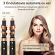 VeniSymlis® Pieptene electric DM-06, multifunctional, 6 in 1.850W, uscator, ondulat, indreptat si stilizat, trei niveluri de temperatura, portabil, organizator, cap inlocuibil, negru