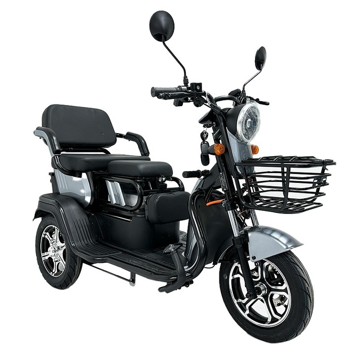 Триколка регулируеми седалки - 1000w / 60v / 20ah / сива