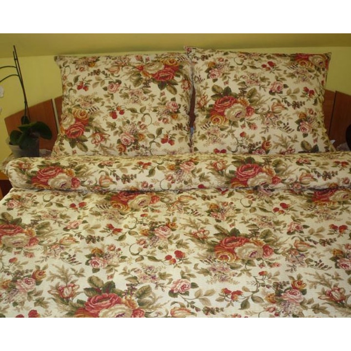 Kéreg ágynemű 200x220 58/1 Mostowiak gombok 100% pamut vastag lengyel
