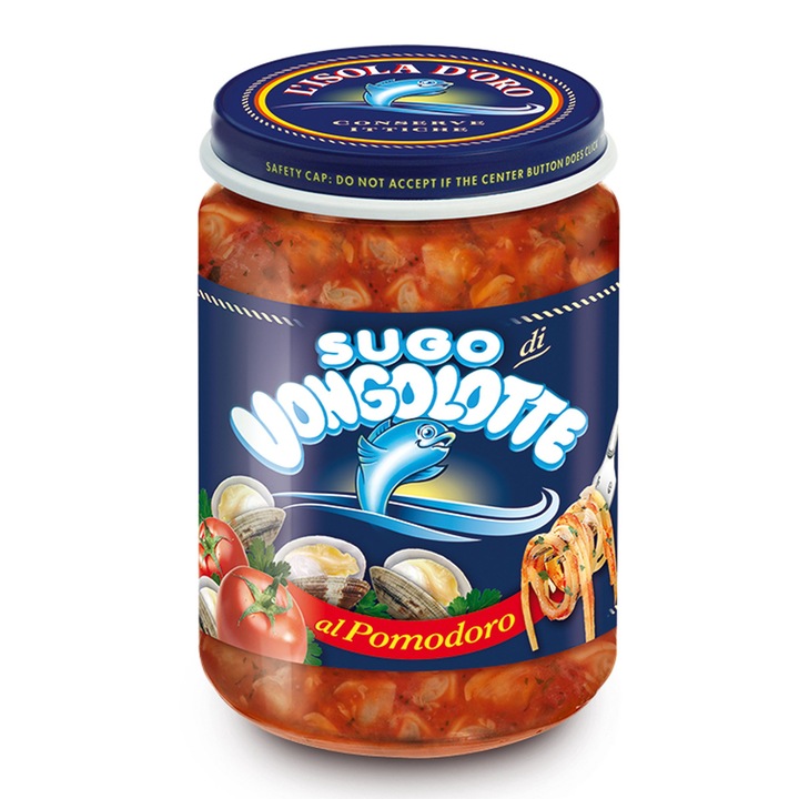 Sos paste Isola D'Oro Vongole Pomodoro 130g