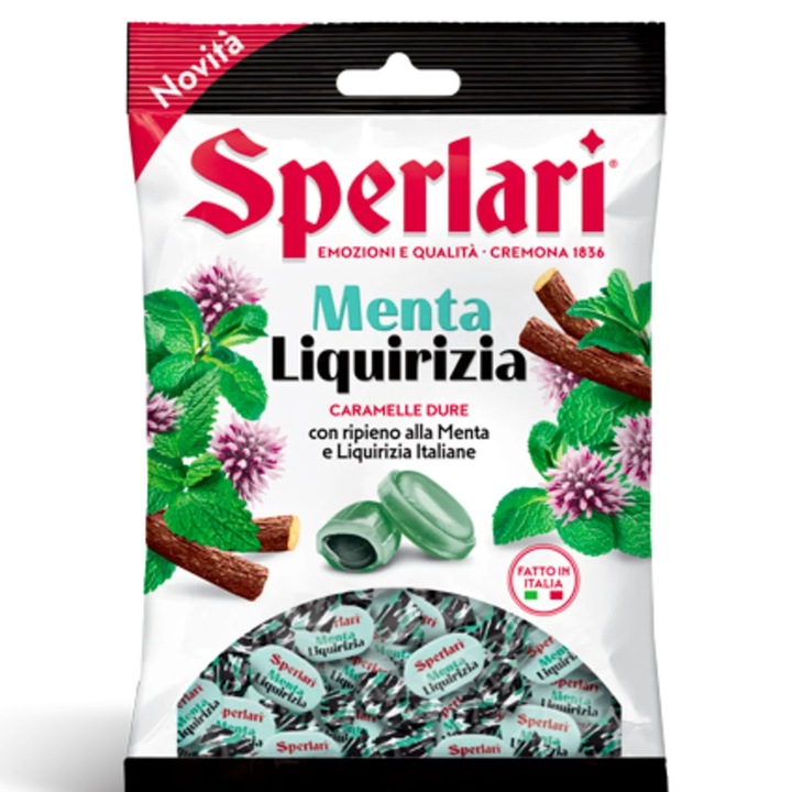Bomboane Sperlari Menta și Licoare, 150g