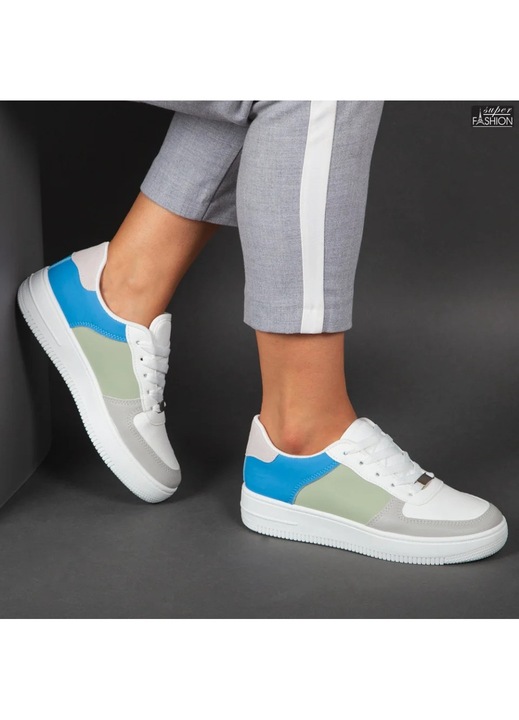 Pantofi sport ''abc qsn21-3 white green''