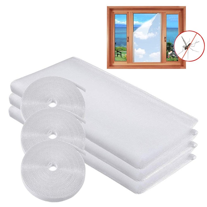 Set 3 plase tantari, MOEGFY, pentru ferestre, 130x150 cm