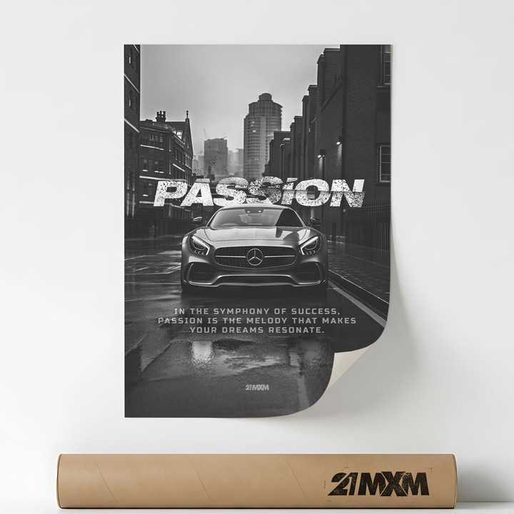 Poster 'In The Symphony Of Success' Pe Panza Mata – Design Minimalist, A4 (21 x 29.7 cm), Fara Rama