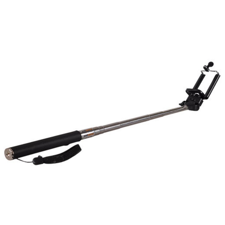 Tija selfie Love Mobile cu bluetooth, versatilă, neagră