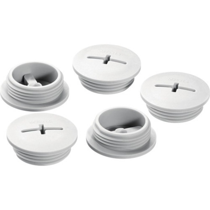 Capac plastic cu filet Wiska M25 pentru presetupe, pachet 5 bucati