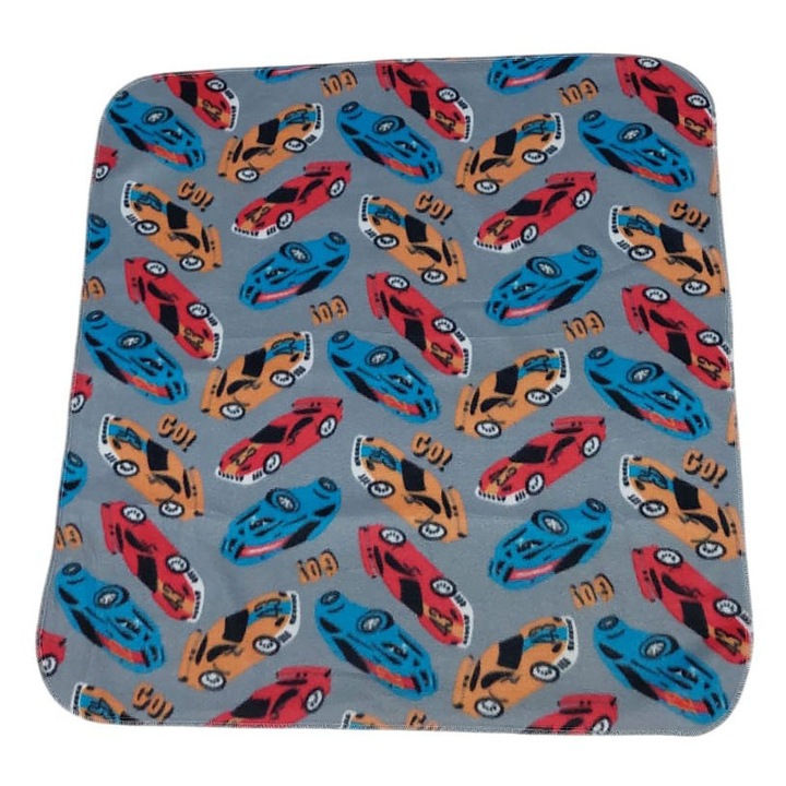 Gyerek polár takaró, 100x100 cm, Autós minta 260103.G