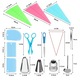 Set 72 accesorii ornare prăjituri, Esther Beauty, duze din inox, multicolor