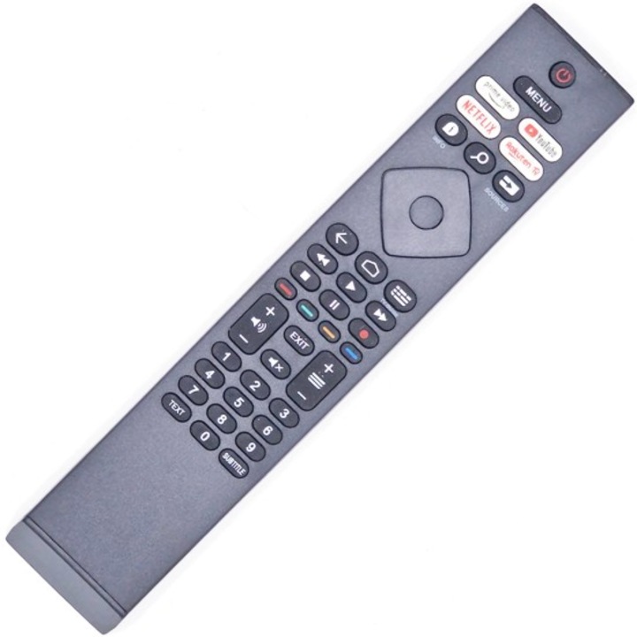 Telecomandă KNTECH pentru LED, 4K, Netflix, YouTube, gri