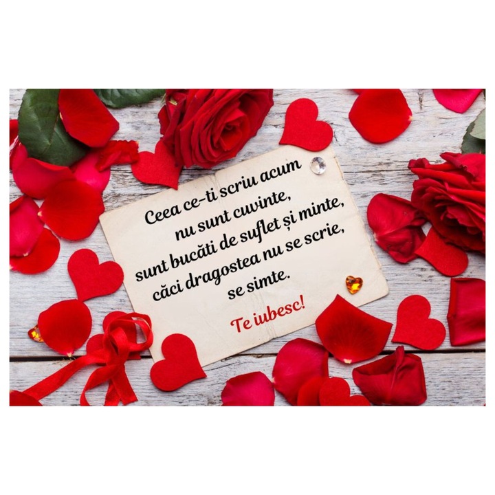 Felicitare magnet, pentru Ziua Indragostitilor, Valentines Day, 10x15 cm