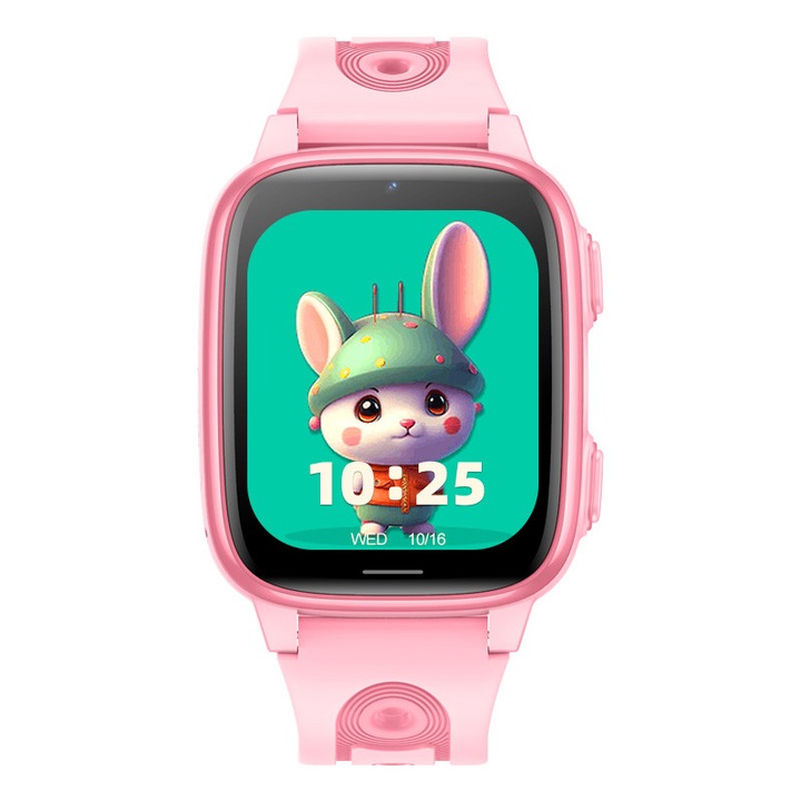 Смарт часовник GITECH G23 за деца, розов, GPS, SOS бутон, 1.83 инча