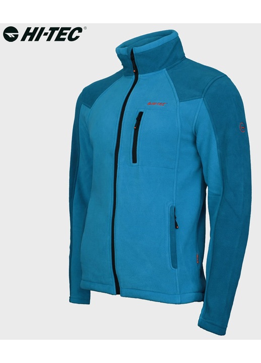 Hanorac Polar, Hi Tec, Guler Înalt, Fermoar, Albastru, L