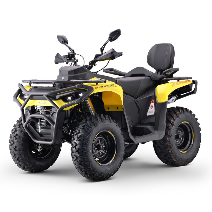 ATV Asix Gladiator 300cc, roti 12 inch, culoare galben/gri, neinregistrabil