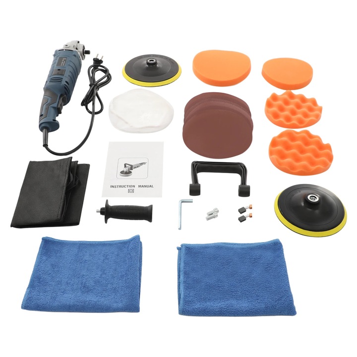 Slefuitoare, 1580W, viteza ajustabila 500-3300rpm, accesorii versatile incluse, design durabil