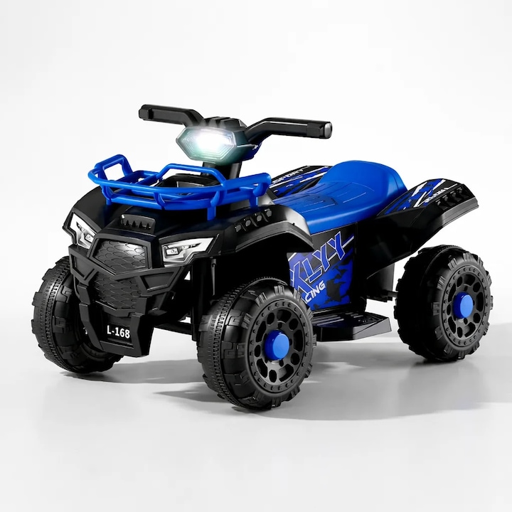 ATV Електрически Детски KIDOO® L-168, 6V, 3–5 км/ч, 3–8 години – Офроуд Забавление, Безопасен и Лесен за Използване - Син