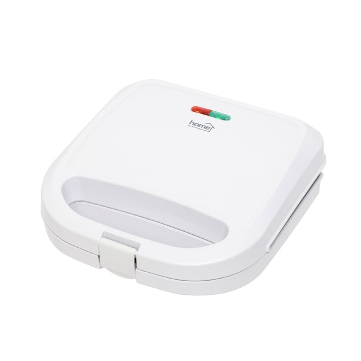 Sandwichmaker Home HG SZ 04, Putere 750 W, Suprafata antiaderenta, 2 sandwich-uri, Alb