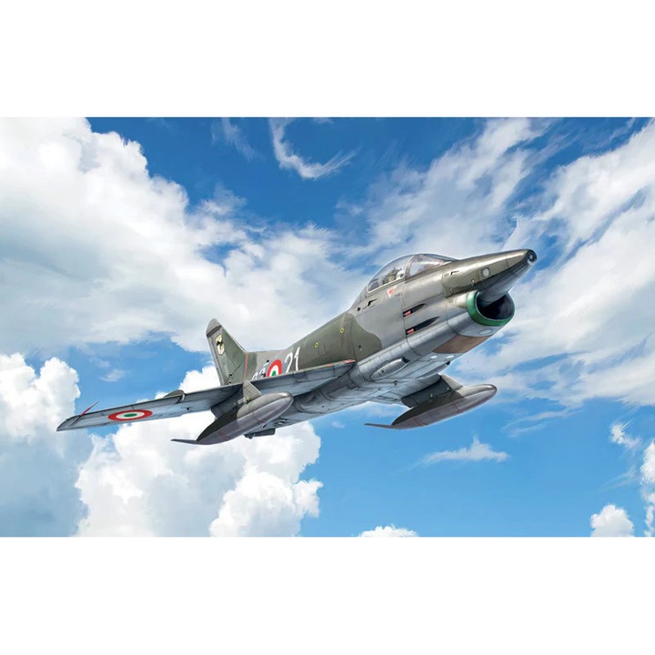 Macheta avion Fiat G.91 R, Italeri, scara 1:48, 21, 5 cm, dificultate 3