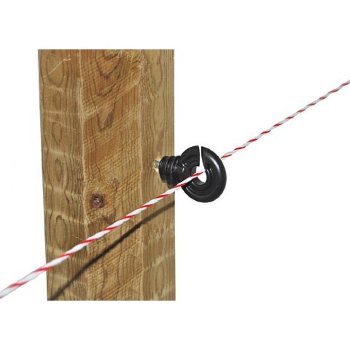 Izolatori gard electric inelar, ZEP, set 25 bucăți, policarbonat rezistent, protecție UV