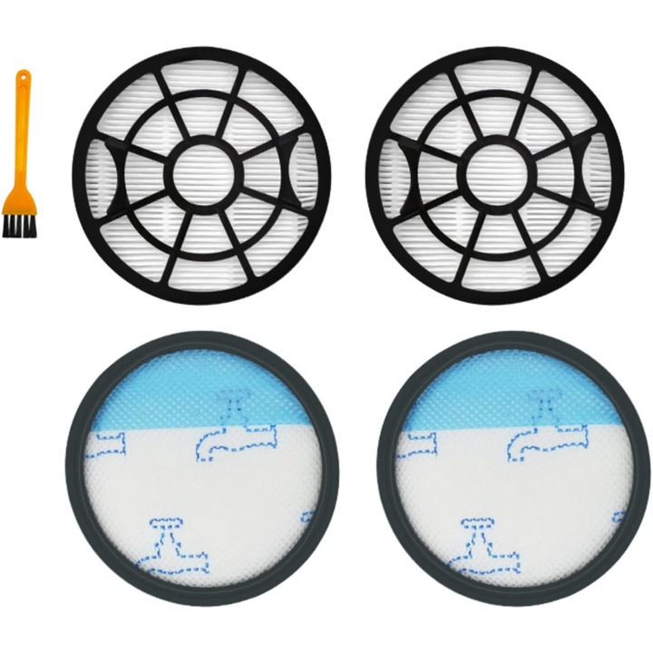 Filtru HEPA de schimb YDCY cu prefiltre și perie mică, compatibil cu Rowenta,
