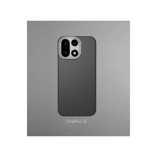 Husa de protectie Premium Tip Kevlar pentru OnePlus 15, fibra de aramida Kevlar, Negru