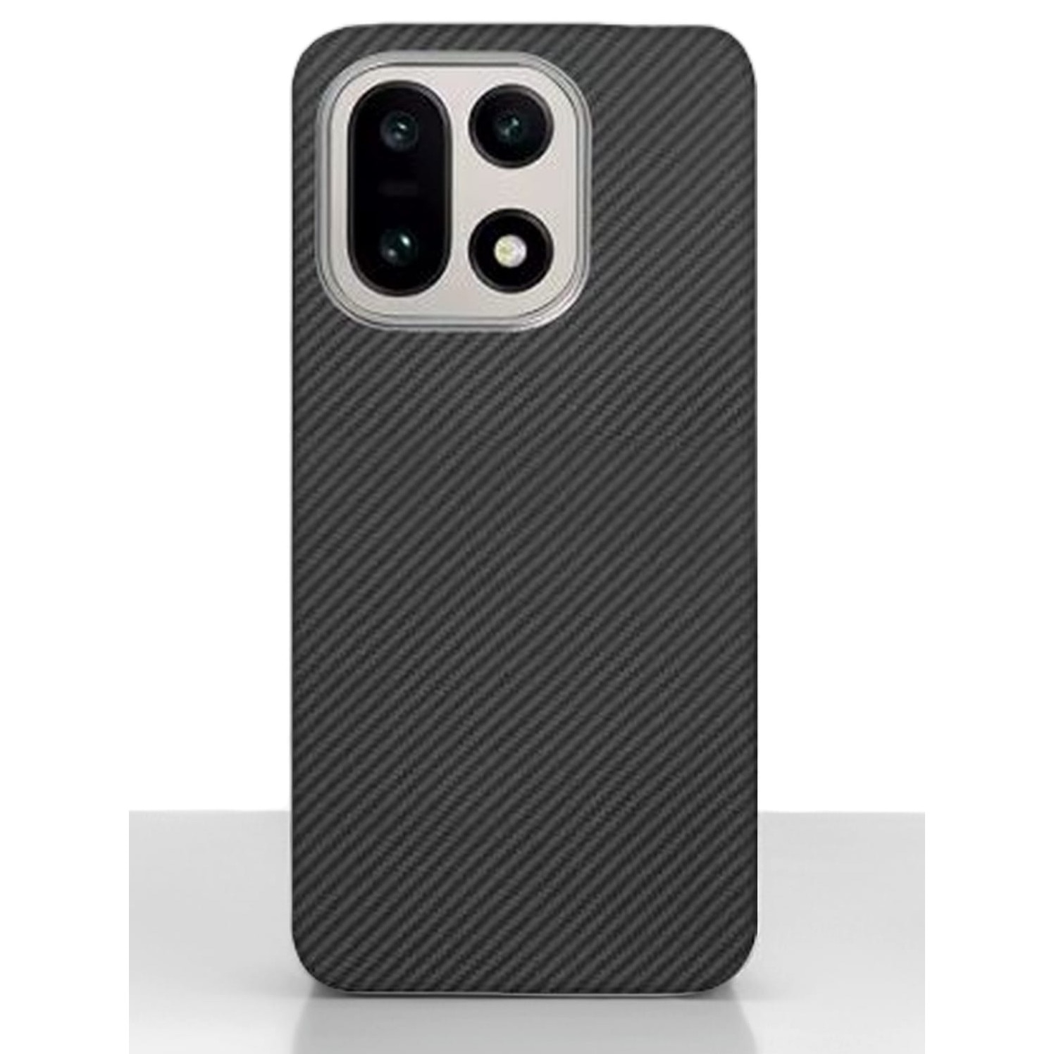 Husa de protectie Premium Tip Kevlar pentru OnePlus 15, fibra de aramida Kevlar, Negru