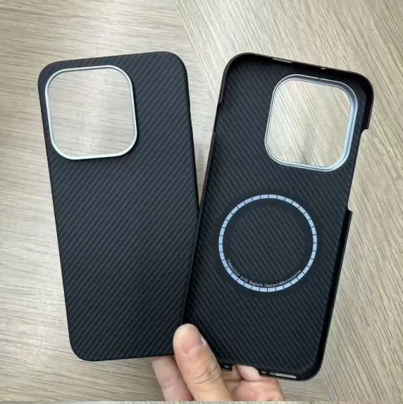 Husa de protectie Premium Tip Kevlar pentru OnePlus 15, fibra de aramida Kevlar, Negru
