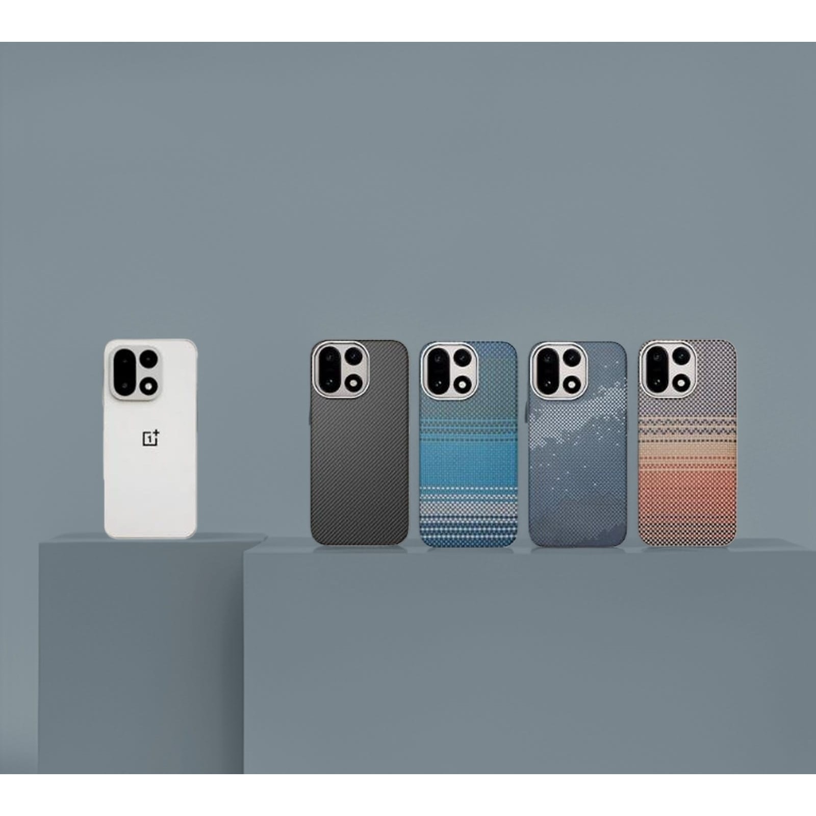 Husa de protectie Premium Tip Kevlar pentru OnePlus 15, fibra de aramida Kevlar, Negru