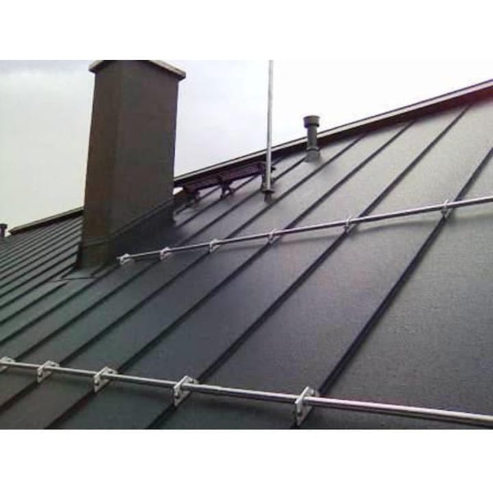 Set parazapada 1 cilindru acoperis tabla faltuita 2 m cu 4 suporti, aluminiu