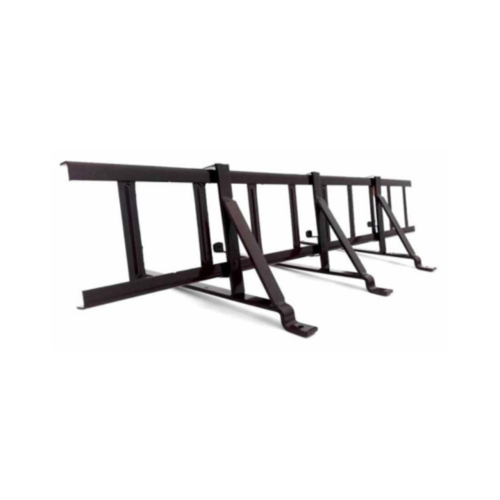 Set parazapada grilaj acoperis tigla metalica 2 m cu 3 suporti, negru