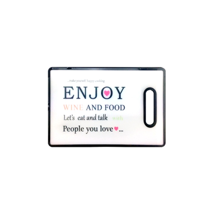 Tocator alimente DarAnDAm, dreptunghiular, antialunecare, 37x22.7cm