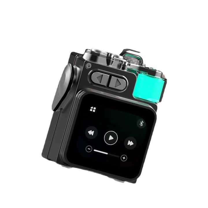 Boxă portabilă UWOT, Bluetooth 5.4, LED, RGB, gri închis