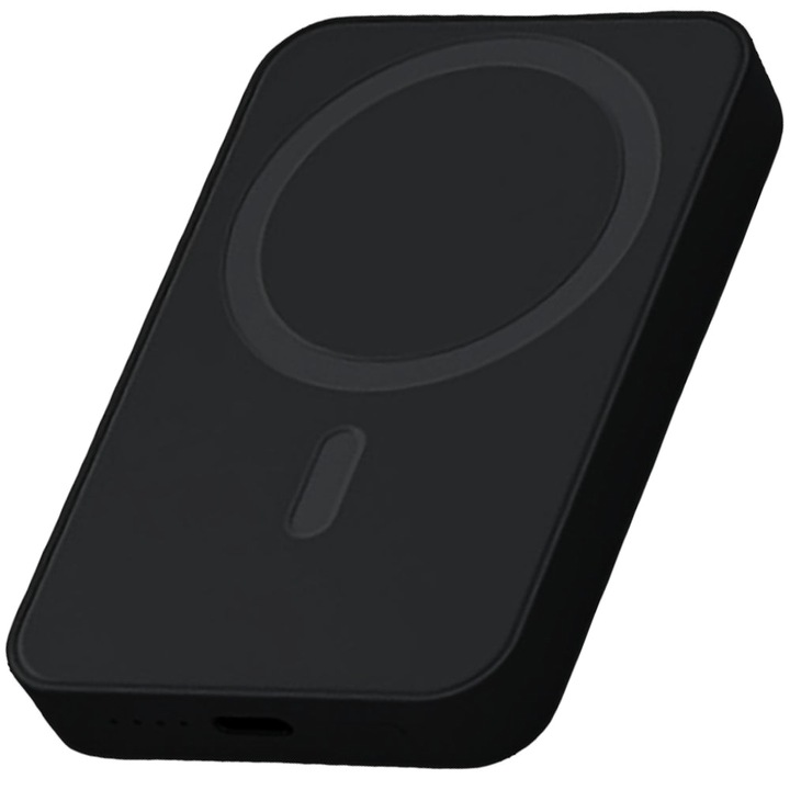 Baterie externă power bank Lagato MS1 Pro 10000 mAh, wireless, magnetic, negru