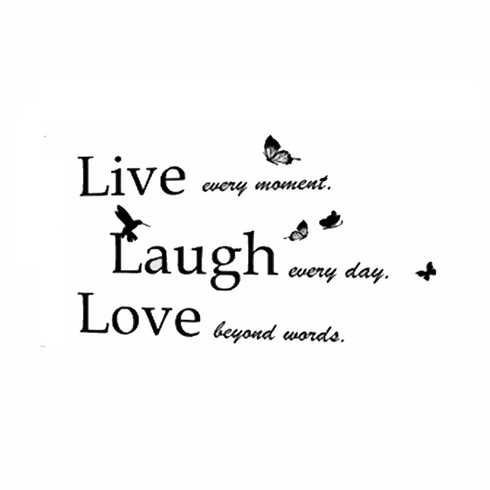 Sticker Classic Live Laugh Love