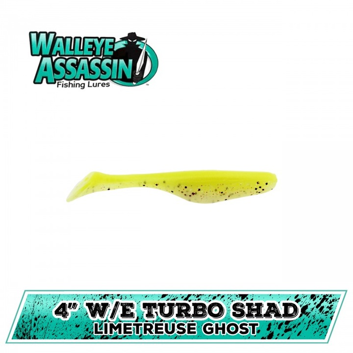Shad, Bass Assassin, Turbo Shad, 4''/10cm, 10 bucăți/set, Space Guppy