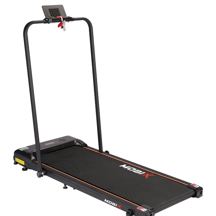 Електрическа бягаща пътека Mobix, мотор 1.5 HP, скорост 1-10 км/ч, с LED конзола, 90 кг