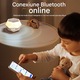 Интелигентен дифузер за сън с бял шум, 32 естествени звука, Bluetooth, 8 режима на RGB осветление, 3000 цветови температури, таймер 30-240 минути, батерия 8-10 часа, зареждане Type-C, преносим, за релакс и спокоен сън, черен