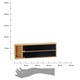 Organizator si taietor folie bucatarie, KINVARA, suport pentru 2 role, aspect lemn natural, dimensiuni compacte