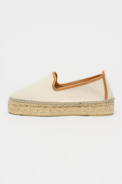 Manebi, Bebújós textil espadrilles, Fehér, 38