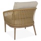 Set mobilier gradina/terasa 2 fotolii si masuta, Maison Mex CORAL, maro/alb