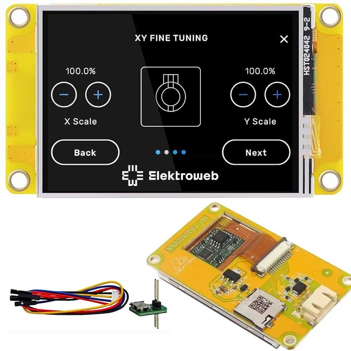 Modul afișaj LCD Elektroweb Nextion NX3224F024 2 "4" rezistiv 320x240px