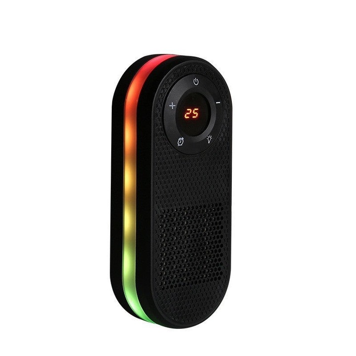 Sosar kompakt elektromos fűtőtest, 500W, távirányító, 180°-os forgatás, LED, szobába vagy irodába