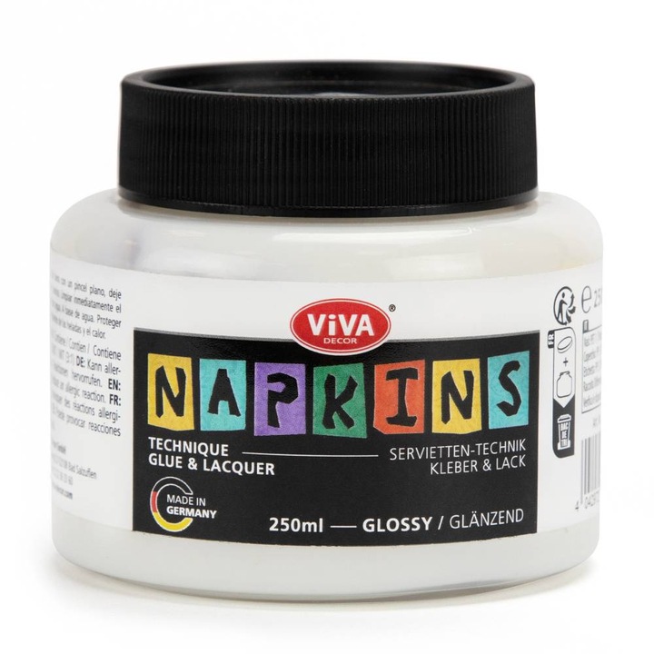 Adeziv si lac lucios tehnica servetelului VIVA DECOR, 250ml